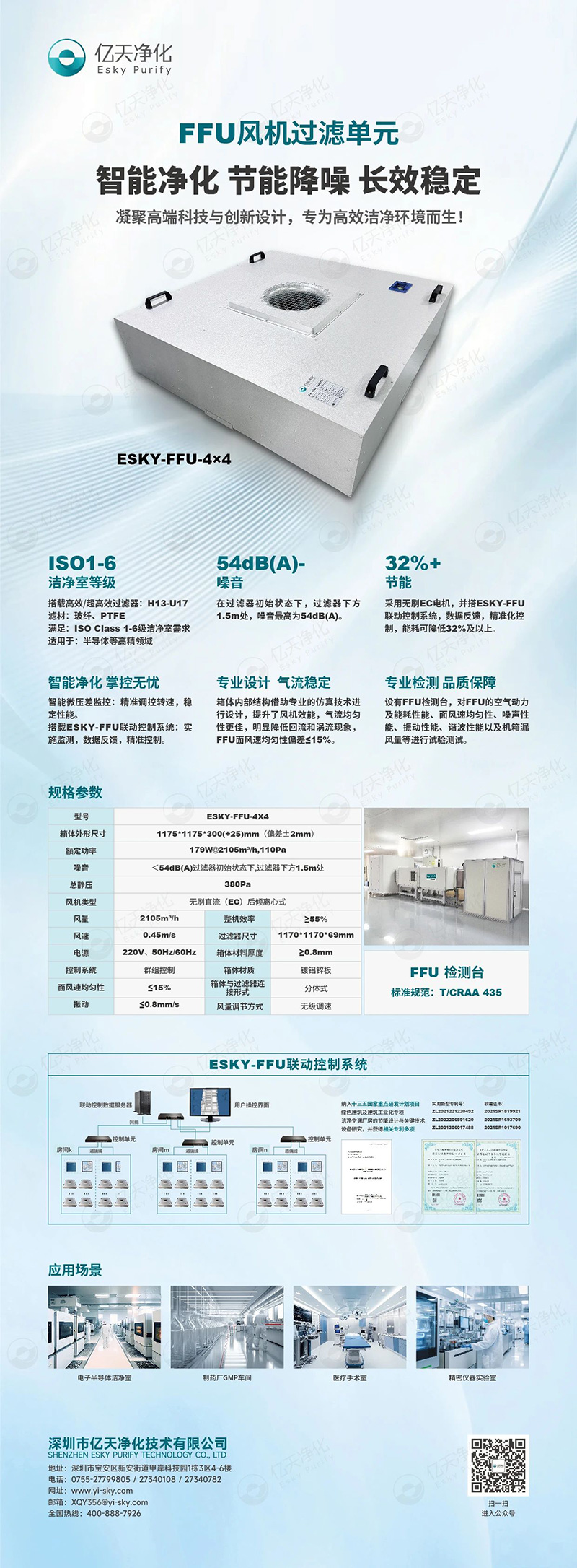 FFU 風(fēng)機(jī)過(guò)濾單元：不止凈化，更懂智能節(jié)能與長(zhǎng)效守護(hù)！